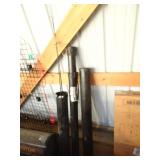 Lot of 2 Fishing Rod Tube Cases with Rods