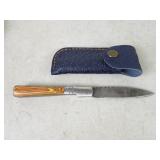 3.75" Damascus MHS Cutlery Folding Pocket Knife -