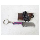 2.25" Moon Damascus MHS Cutlery Keychain Sheath