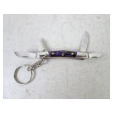 4-Blade MHS Cutlery Folding Keychain Pocket Knife