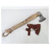 Viking Style Hand Carved Etched Blade MHS Cutlery