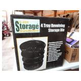 New 4-Tray Revolving Storage Bin in Box