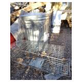 Live Animal Trap & Galvanized Garbage Can with