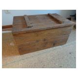 Vintage Wood Crate Style Chest 25x16x13