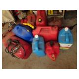 Assorted Gas & Kerosene Cans - Some have liquid
