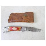 3" Damascus Blade MHS Cutlery Folding Pocket