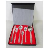 New 26pcs. MHS Cutlery Etched Falatware in Case -