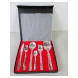 New 26pcs. MHS Cutlery Etched Falatware in Case -