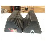 Pair of Ironton Pyramid Chocks with Eye Loops