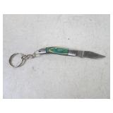 2" Damascus Blade MHS Cutlery Folding Keychain