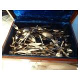 Lot of Silver Plated Flatware in Chest