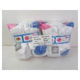 Lot of 2 New Fruit of the Loom 10pk Girls Crew