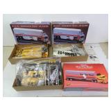 Lot of 3 Snap Fit HO Scale Model Truck & Trailer