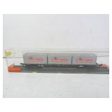 Mitsui OSK Lines Flat Car w/ Cargo 2411Rowa HO