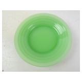 Vintage Opaque Green Jadeite-esque Plate Bowl