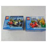 Lot of 2 New Small Lego City Build Sets in Box