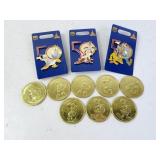 Lot of Disney World 50th Anniversary Coins & Pins