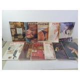 Lot of 11 Vintage 1962 Playboy Magazines