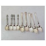 Lot of 8 Silver-Plated Spoons
