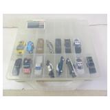 Lot of Die Cast Toy Cars in Collectors Case