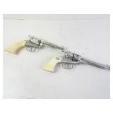 Lot of 2 Vintage Cap Gun Cowboy Pistols - Pony