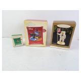 Lot of 3 Hallmark Keepsake Ornaments in Box -