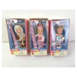 Lot of 3 Barbie Kelly The Nutcracker Dolls in Box