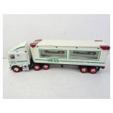 Hess Electric Toy Truck & Trailer with Two Cars
