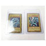 Lot of 2 Yu-Gi-Oh Blue Eyes White Dragon Cards -