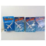 Lot of 4 Ertl Jet Tran DC-9 Replica Airplanes