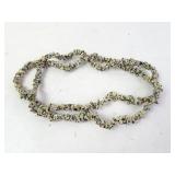 Raw Dalmatian Jasper Stone Necklace 34"