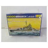 Heller 1/2000 Bismarck Cuirasse Model Ship Kit in