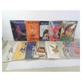 Lot of 12 Vintage 1963 Playboy Magazines
