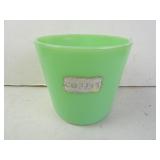 Pair of Vintage McKee  Jadeite Glass Coffee