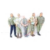 Lot of 5 GI Joe 12" Action Figures w/ Accessories