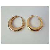 Pair of Milor Italy Bronze Hoop Earrings