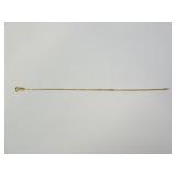 14K Yellow Gold 7" Wavy Herringbone Bracelet 1.21