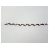 Sterling Silver 925 7.25" Dolphin Bracelet 18.2
