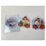 Lot of 3 Topps Holographic MLB Baseball Ornament