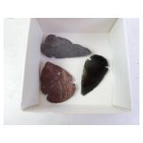 Lot of 3 Reproduction Arrowheads