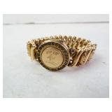 Gold-Filled Antique Victorian E Monogram Stretch