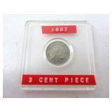 1867 US Three Cent Piece