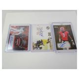 Lot of 3 Signed Auto College Football Prospects