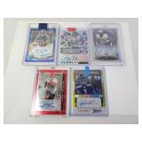 Lot of 5 Signed Rookie NFL Auto Cards - Scott