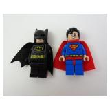 Lot of 2 LEGO DC Comics Minifigs - Batman &