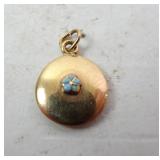 10k Yellow Gold Small Pendant BAB 0.56gtw