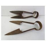 Lot of 2 Antique Metal Shears