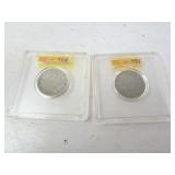 1903 & 1901 US V Nickels - Worn