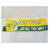 Vintage 1960s Green Bay Packers "Go Pack Go! All