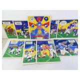 Lot of 9 Original 1968 Venus Paradise NFL Color